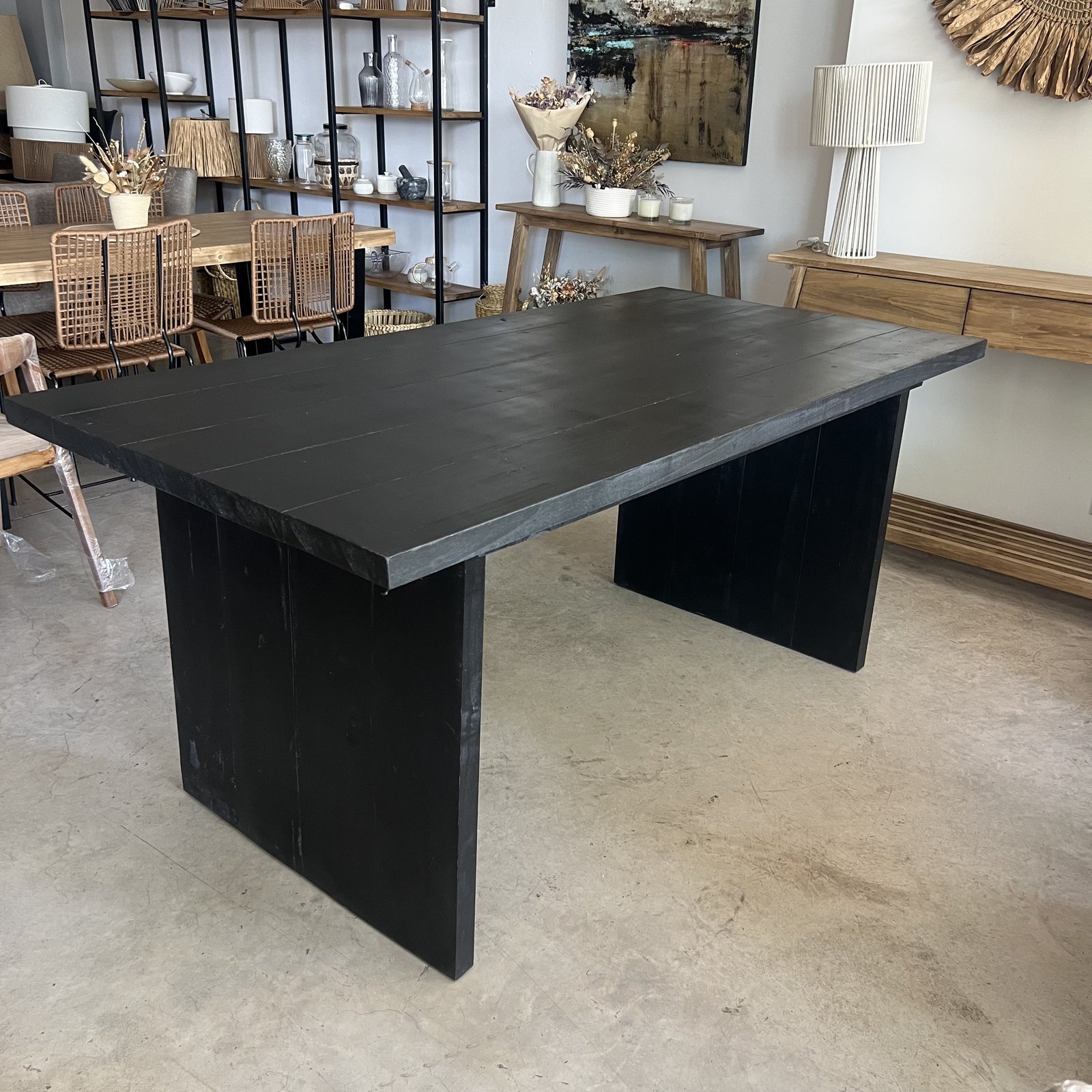Mesa Onix Alamo Simil Madera Envejecida
