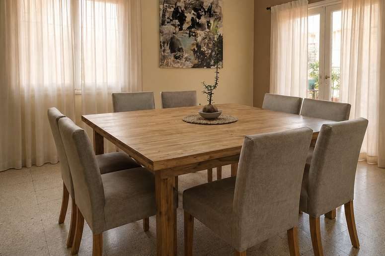 Mesa Oporto Cuadrada Alamo Lustre Petiribi
