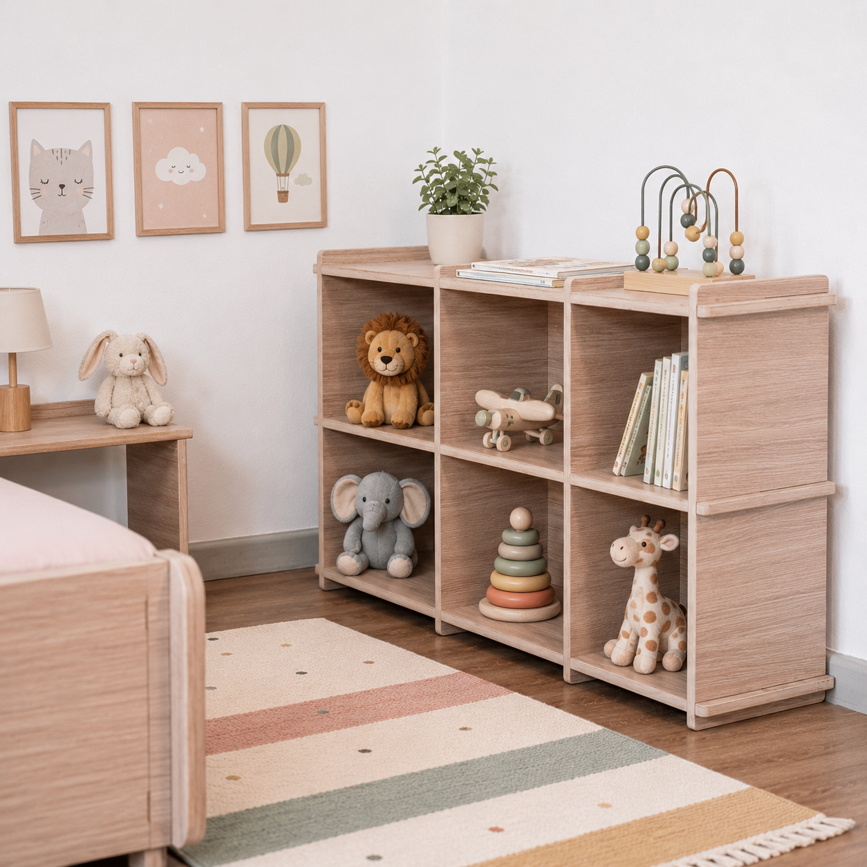Mueble Organizador Montessori Luna