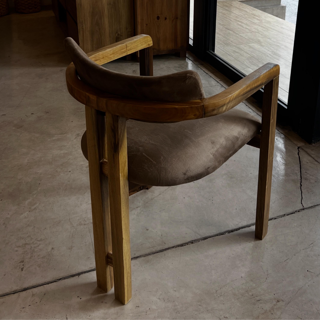 Silla Palermo Tapizada - Madera de Petiribi Macizo